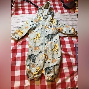 Jurassic world puddle suit size 6-9 months